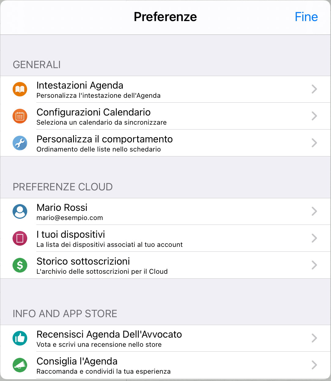 Tieni sotto controllo tutte le tue sottoscrizioni al Cloud dell'Agenda Legale