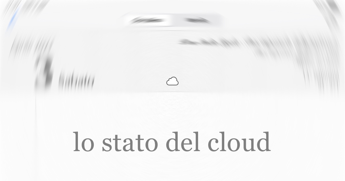 Lo stato del Cloud in un'icona